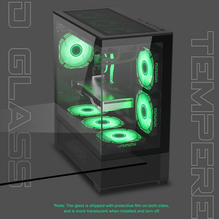 Jual PC Casing Gamemax VISTA Black MATX - MB Casing PC Gaming | Shopee ...