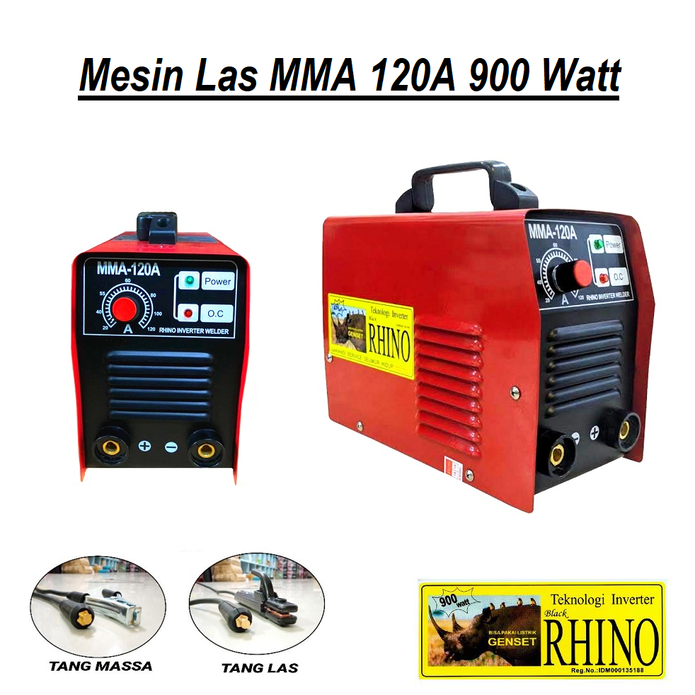 Jual Mesin Las Listrik Mma Rhino 120 Ampere 900 Watt Travo Las Merah Trafo Shopee Indonesia 7075