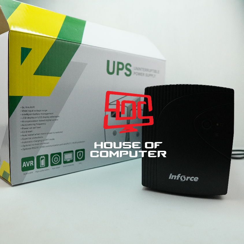 Jual UPS inforce 1500VA with AVR Stabilizer Stavolt Non DIGITAL 900WATT ...