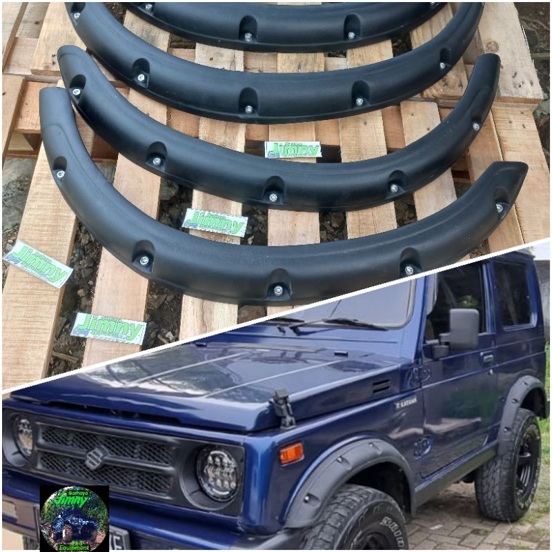 Jual FENDER KATANA MODEL BULAT OVER PENDER JIMNY SET 4PCS MURAH