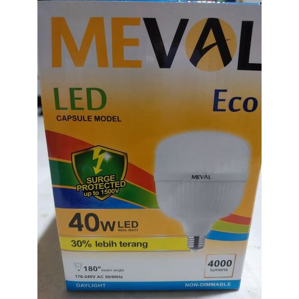 Jual MEVAL Lampu LED KAPSUL ECO WHITE 20W, 30W, 40W, 50W | Shopee Indonesia