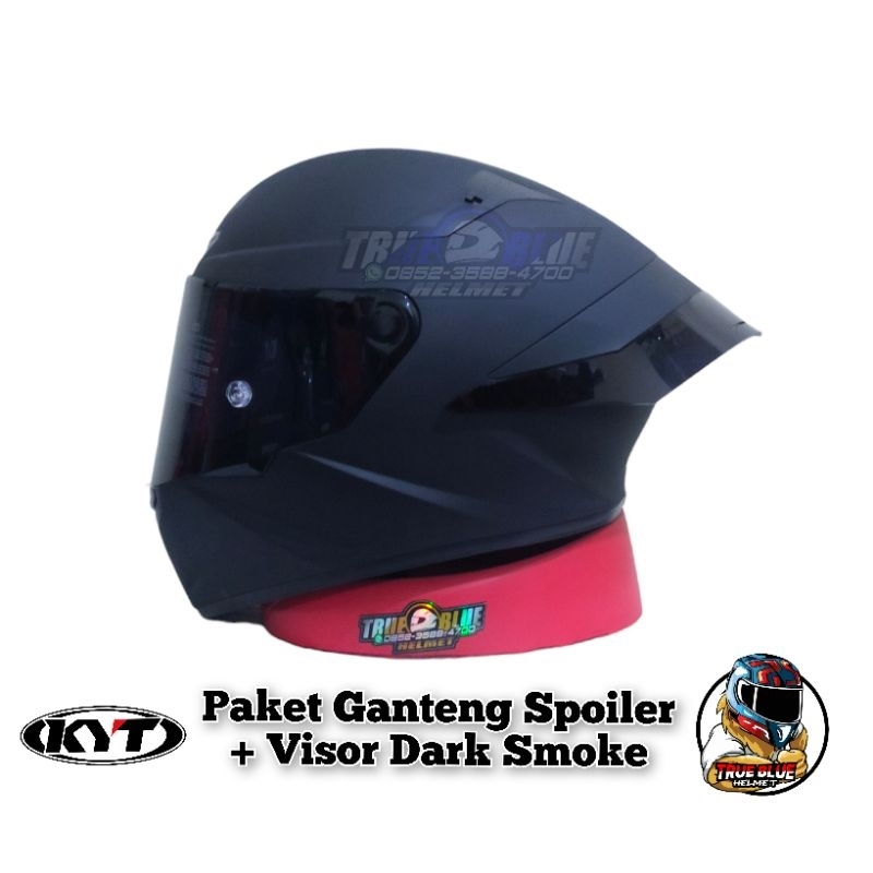 Jual Helm KYT TTC / TT Course Black Dop PAKET GANTENG Shopee Indonesia