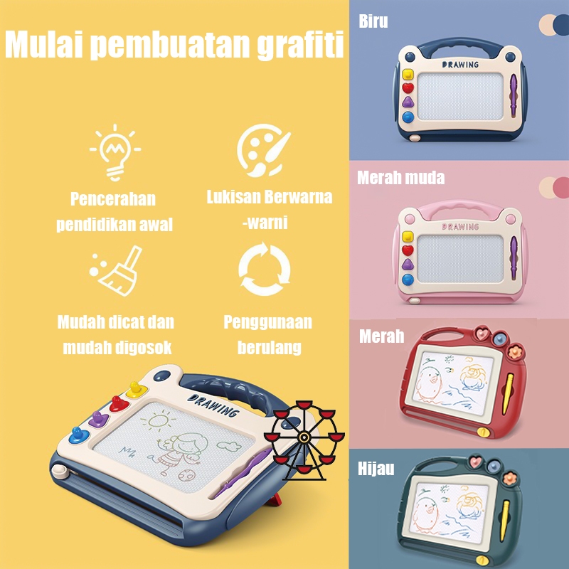 Jual Ferris Wheel Papan Lukisan Magnetik Portabelpapan Gambar Warna Magnetikpapan Tulis 4441