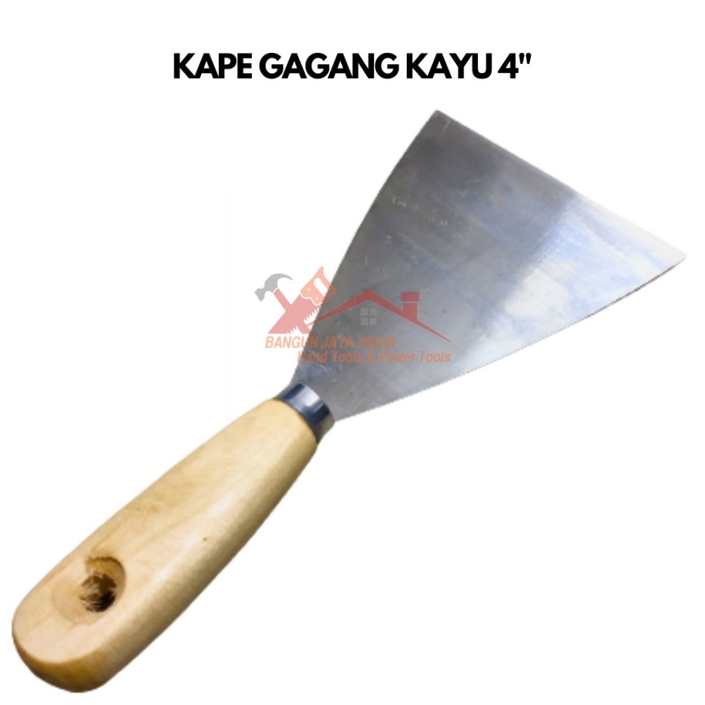 Jual RRT Kape Gagang Kayu 4 Inch I Skrap Scrap I Sekrap 4 Inci Kapi ...