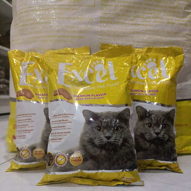 Jual excel salmon 500gr makanan kucing excel salmon flavor 500gr