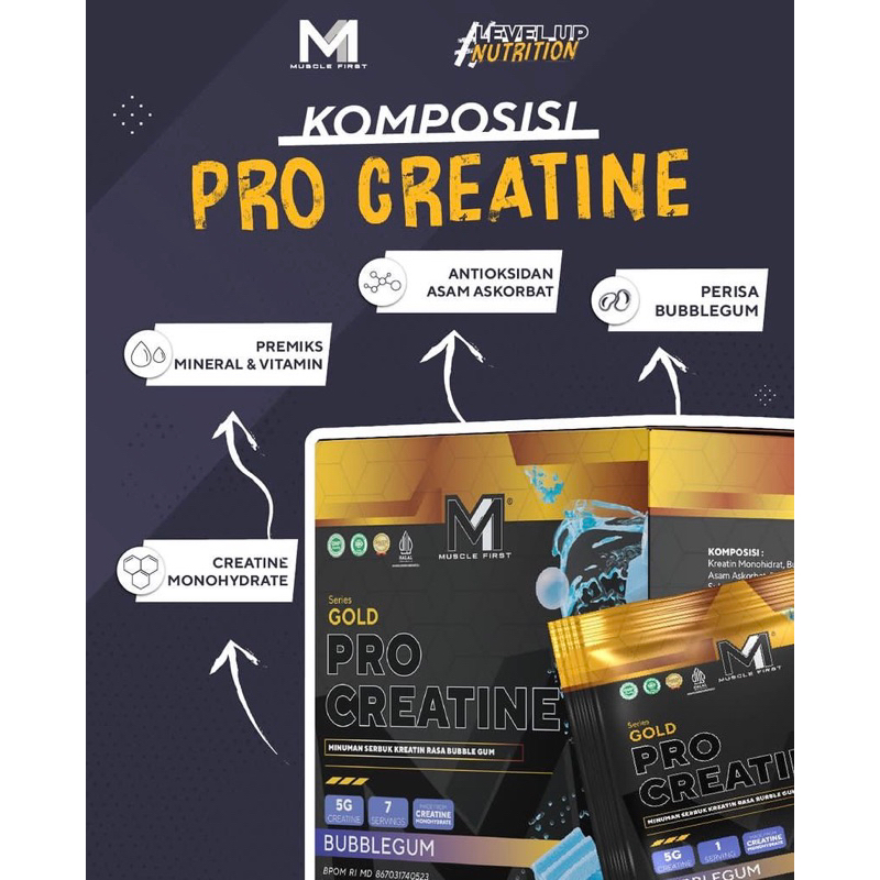 Jual Box Muscle First M1 Pro Creatine 7sachet 7serving Creatine Monohydrate M1 Creatine 1715