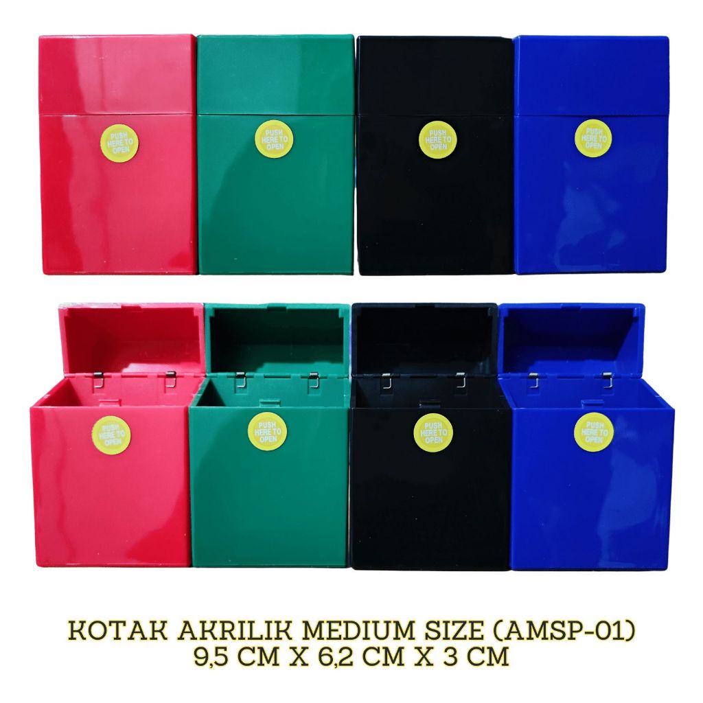 Jual Kotak Tempat Rkk Acrylic Tebal Polos Varian Warna Grosir Murah