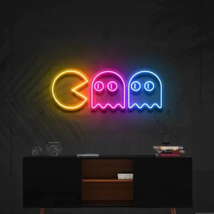 Jual Hiasan dinding aestetic neon flex simple pacman | Shopee Indonesia