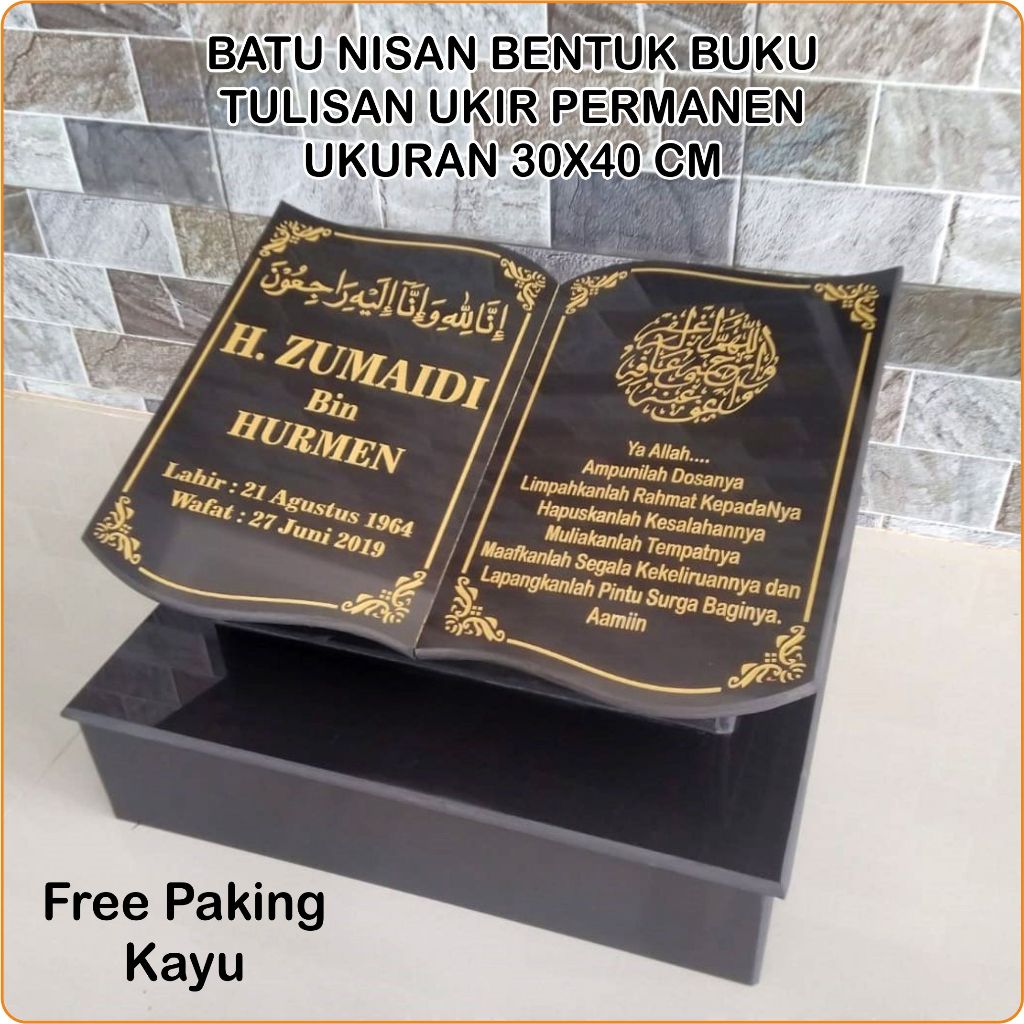 Jual Batu Nisan Buku 30x40 Cm Shopee Indonesia 8872