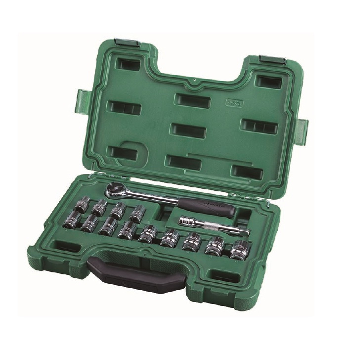 Jual SATA Tools 15pcs 1/2 Drive 6pt Socket Set Metric | Shopee Indonesia