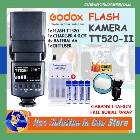 Jual Flash Godox TT520II TT520 II Thinklite Camera Speedlite Plus ...