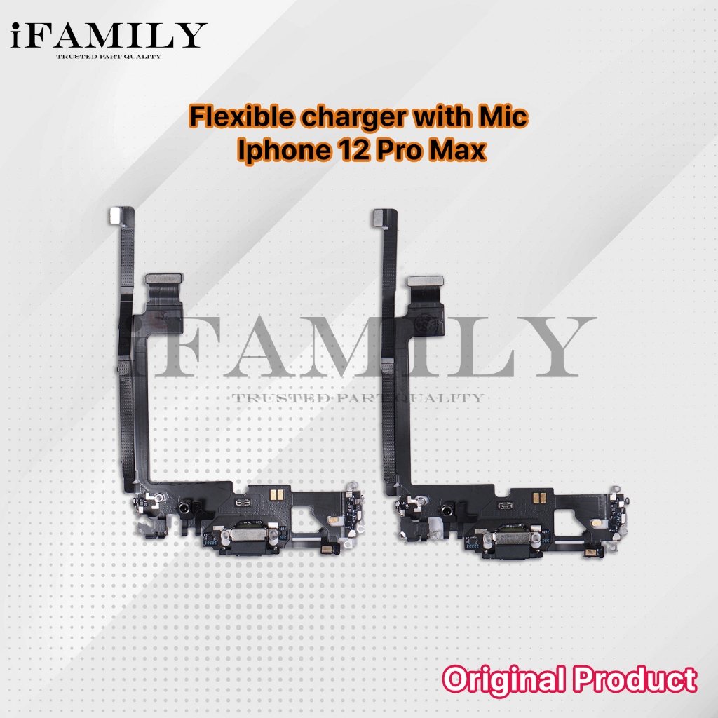 Jual FLEXIBLE CHARGER IPHONE 12 PRO MAX INCLUDE MIC ORIGINAL Shopee