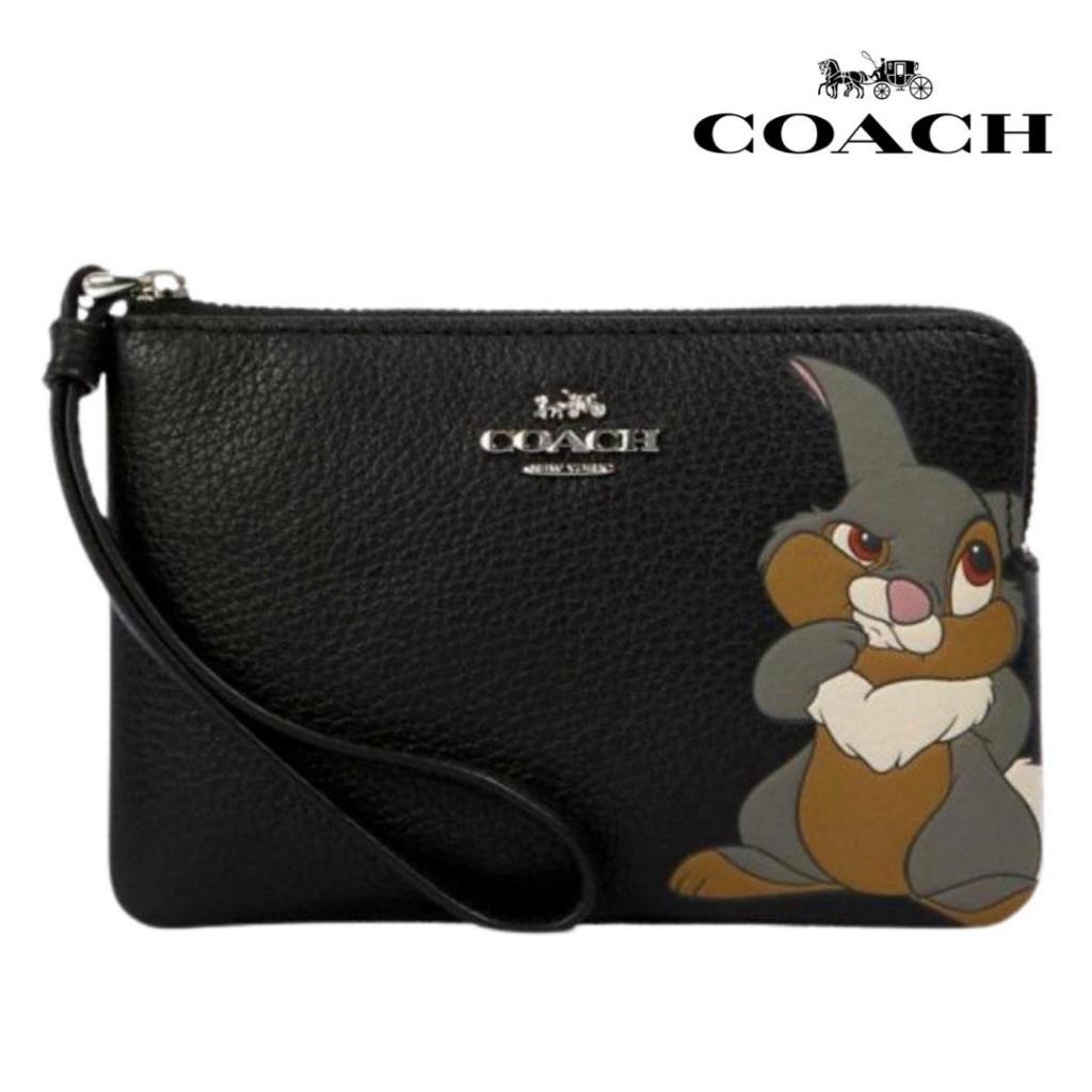 Jual Coach x DISNEY Wallet Corner Zip Wristlet With Dumbo Leather