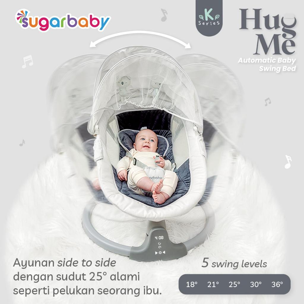 Jual Sugarbaby HUG ME KSERIES Automatic Baby Swing Bed/ Ayunan Bayi
