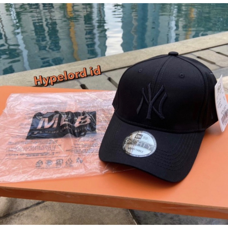 Jual Topi Ny Newyork Cap Full Black Limited Edition | Shopee Indonesia