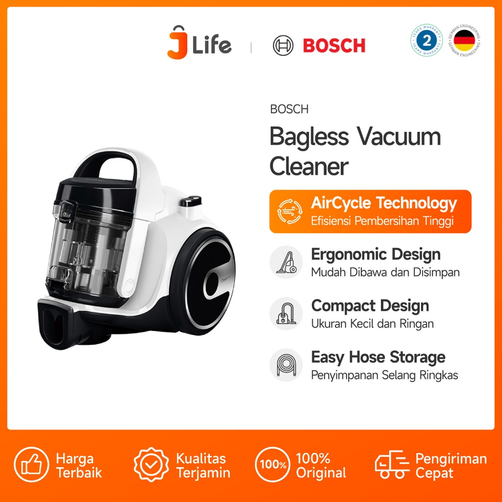 Jual Jlife Bosch BGS05AAA1 Bagless Vacuum Cleaner / Penyedot Debu