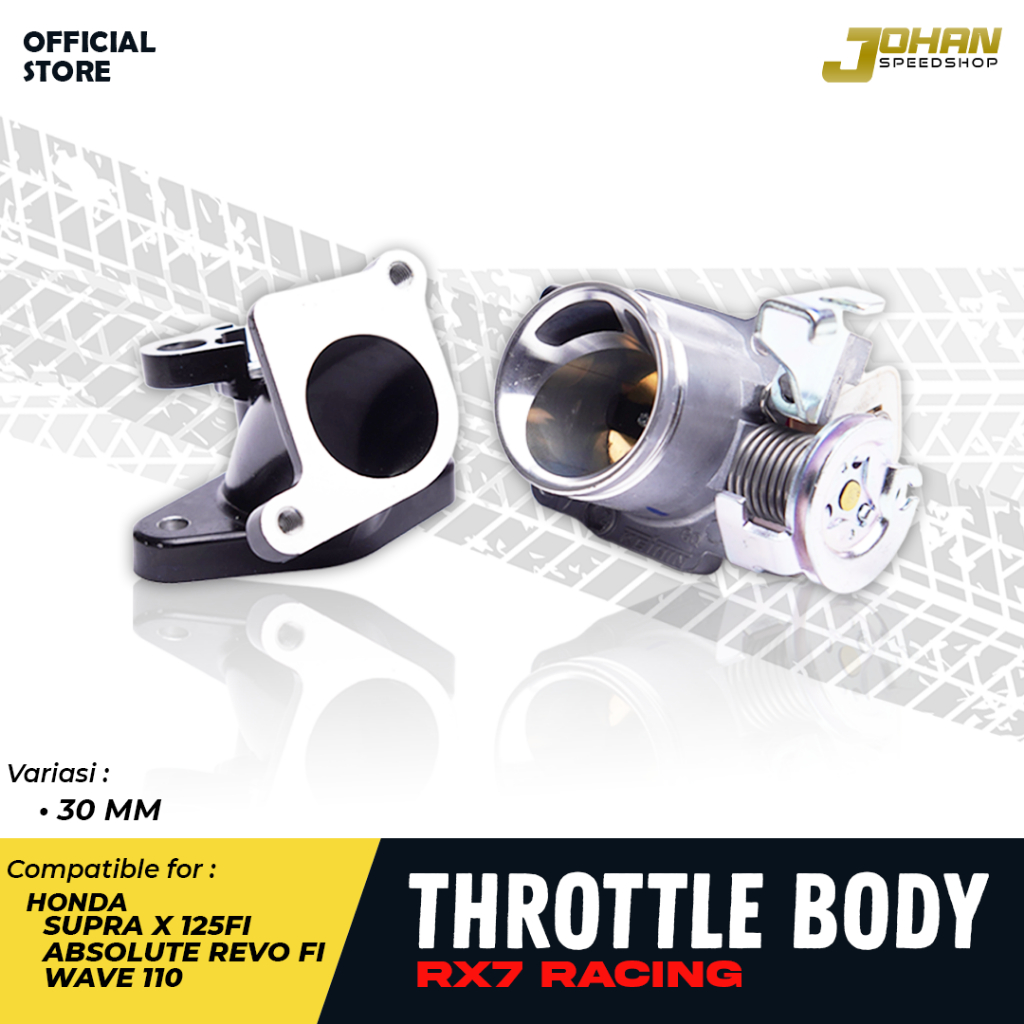 Jual Tb Throttle Body Honda Supra X Fi Absolute Revo Fi Wave Ukuran Mm Rx Racing