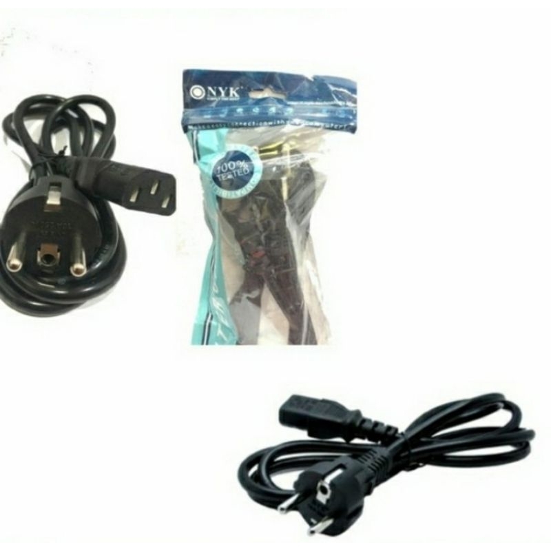 Jual Kabel Power PC / Kabel Power CPU 1,5 Meter merk NYK | Shopee Indonesia