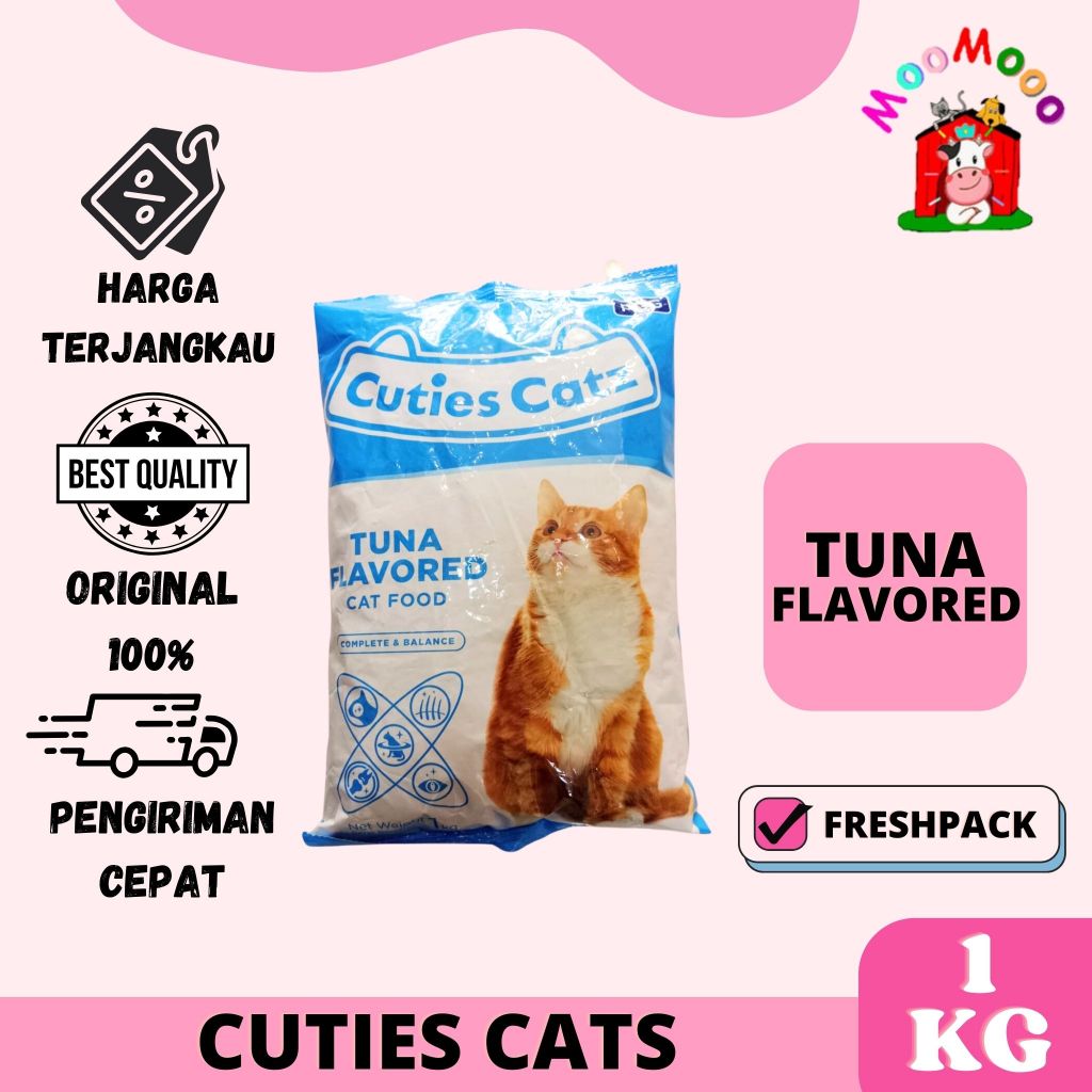 Jual Cuties Catz Tuna 1kg Makanan kucing 1 kg Cat food dry Shopee Indonesia