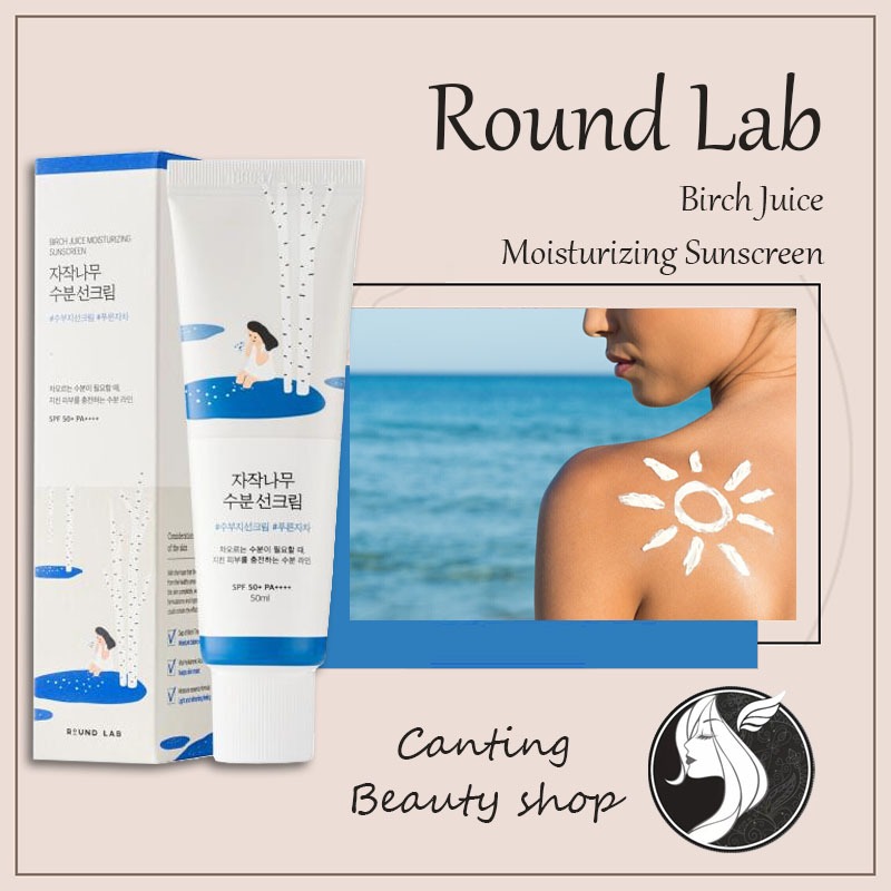 Jual Round Lab Birch Juice Moisturizing Sunscreen SPF 50+, PA++++ 50ml ...