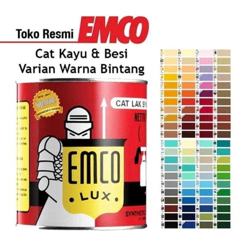 Jual Cat Besi And Kayu Emco Lux Isi Full 1kg Shopee Indonesia 6377