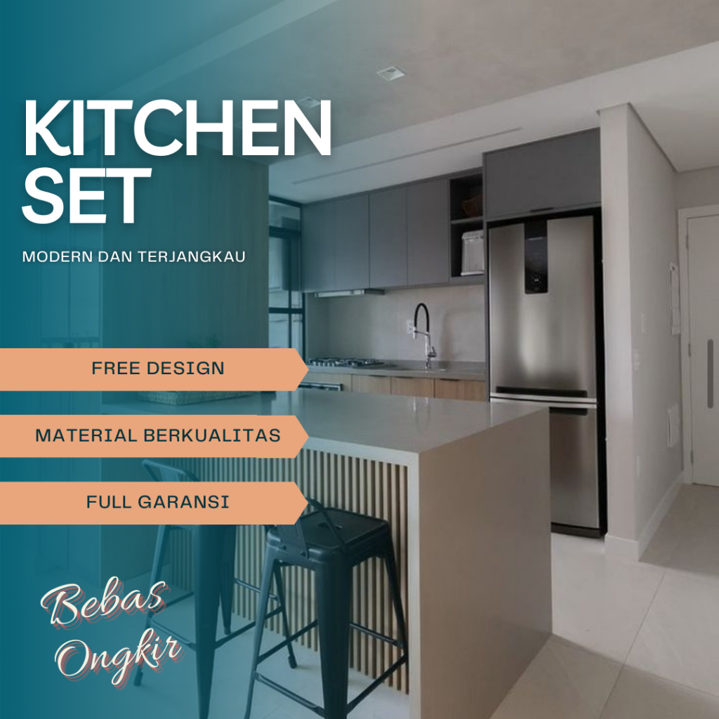 Jual Kitchen Set Minimalis Modern Custom Bogor Shopee Indonesia