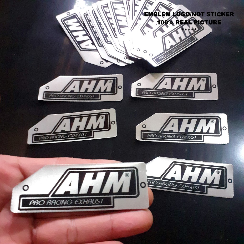 Jual AHM Emblem logo brand exhaust / Aksesoris motor / Not stiket ...