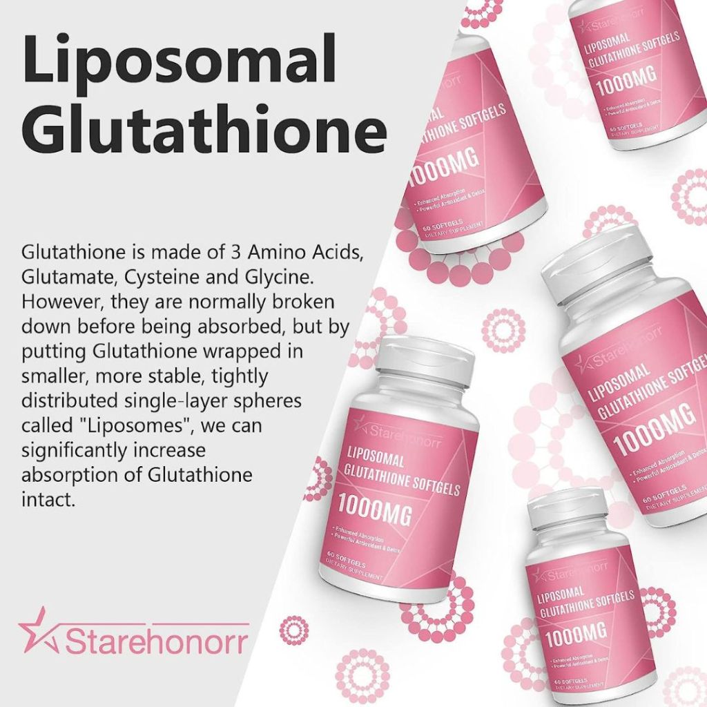Jual Starehonorr Liposomal Glutathione Softgels 1000 mg Vitamin C - 60  Softgels | Shopee Indonesia