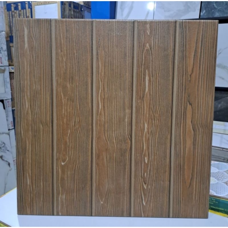 Jual Keramik 50x50 Kasar Teras Muliatile Javana Brown Motif Kayu Kw1