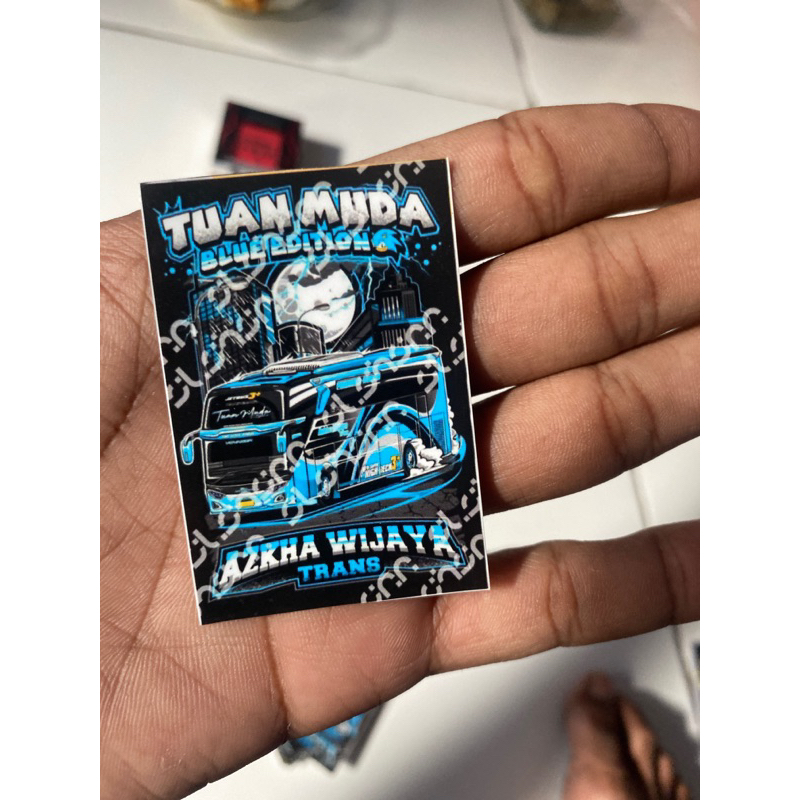 Jual Stiker Bus Tuan Muda Blue Edition Azkha Wijaya Trans Shopee