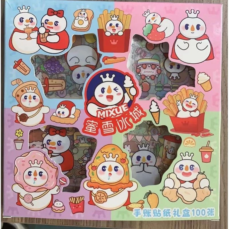 Jual (100pcs)Stiker Mixue Terbaru/Stiker Viral | Shopee Indonesia