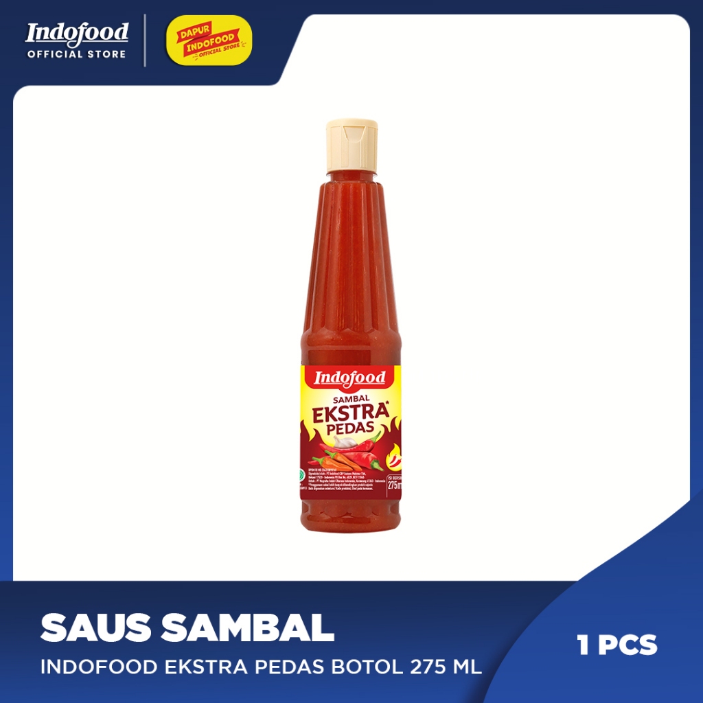 Jual Sambal Indofood Ekstra Pedas Botol 275 Ml | Shopee Indonesia