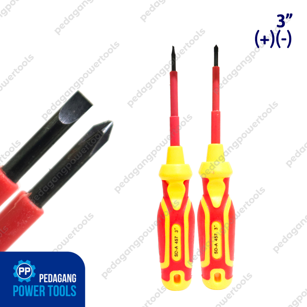 Jual PAKET 2 SET ATS 3 INCH OBENG LISTRIK PLUS MINUS ELECTRIC ...