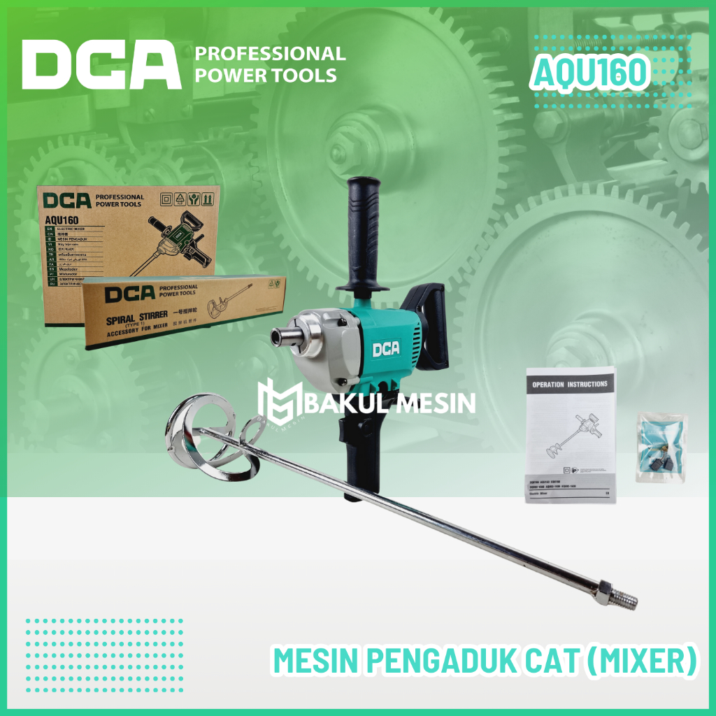 Jual Dca Mixer Cat Aqu 160 Mesin Bor Pengaduk Cat Aqu160 Shopee Indonesia