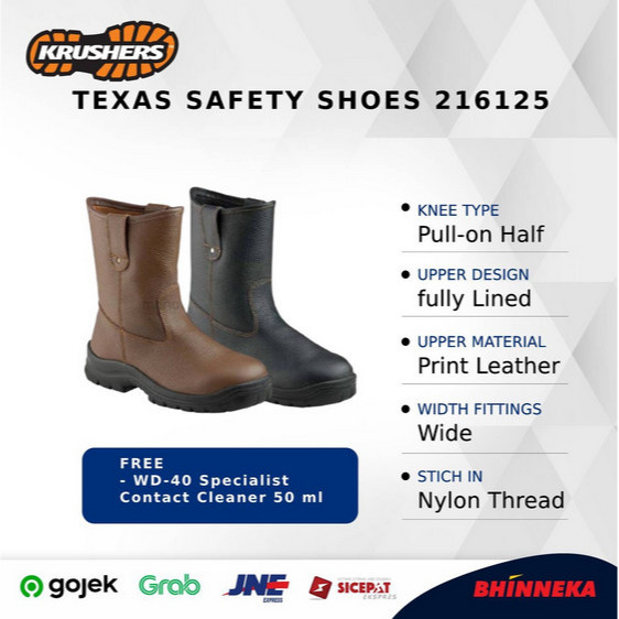 Jual KRUSHERS Texas Safety Shoes 216125 Shopee Indonesia