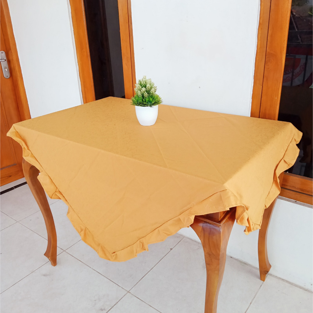 Jual TAPLAK MEJA KAIN RUMBAI EMBOS POLOS MARON UNGU TUA PERSEGI ...