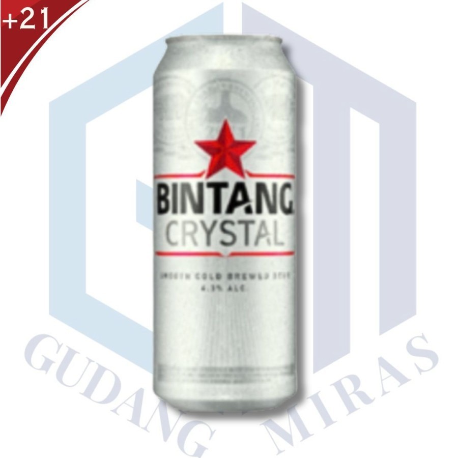 Jual BINTANG CRYSTAL BIG CAN BEER 500 BIR PUTIH KALENG BESAR JUMBO ...