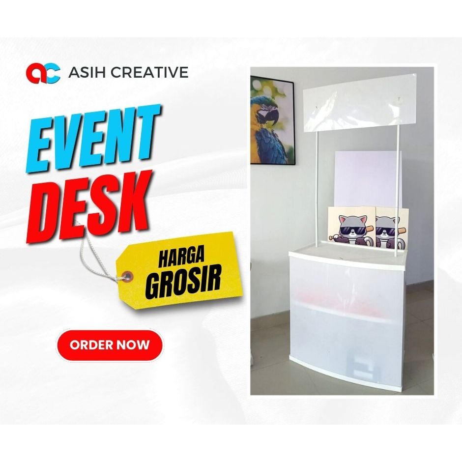 Jual Event Desk Meja Promosi Booth Portable Polos Shopee Indonesia 9376