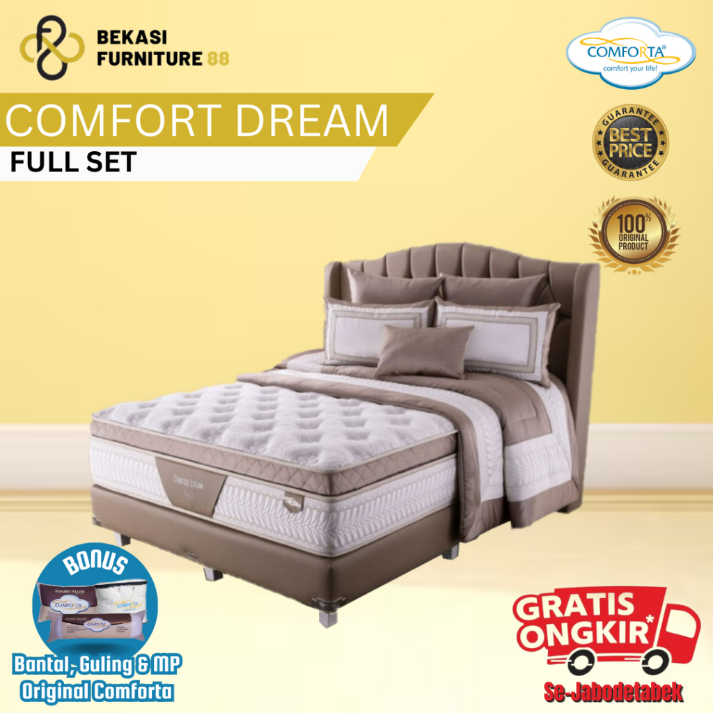 Jual COMFORTA Kasur Springbed ( Comfort Dream ) Full Set Ukuran ...