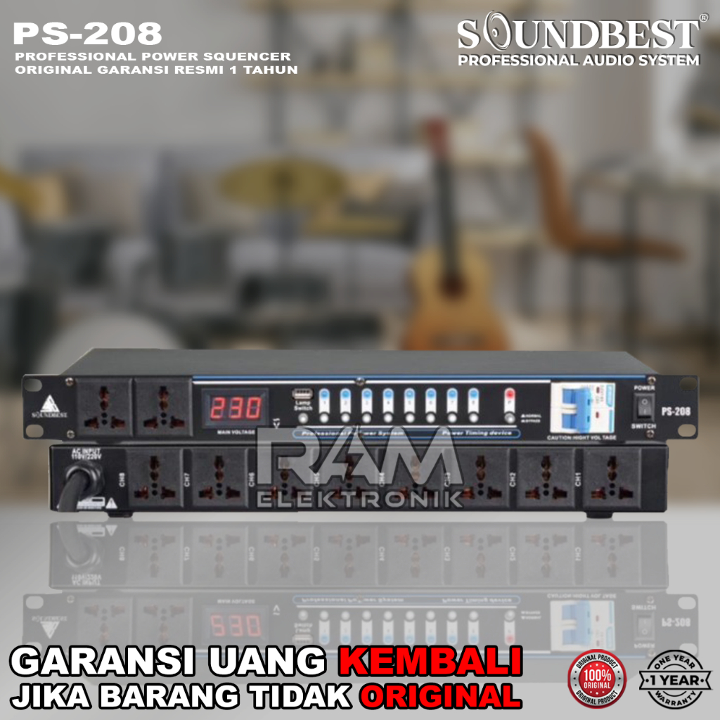 Jual Power Squencer Sequencer Soundbest PS208 / PS-208 Original ...