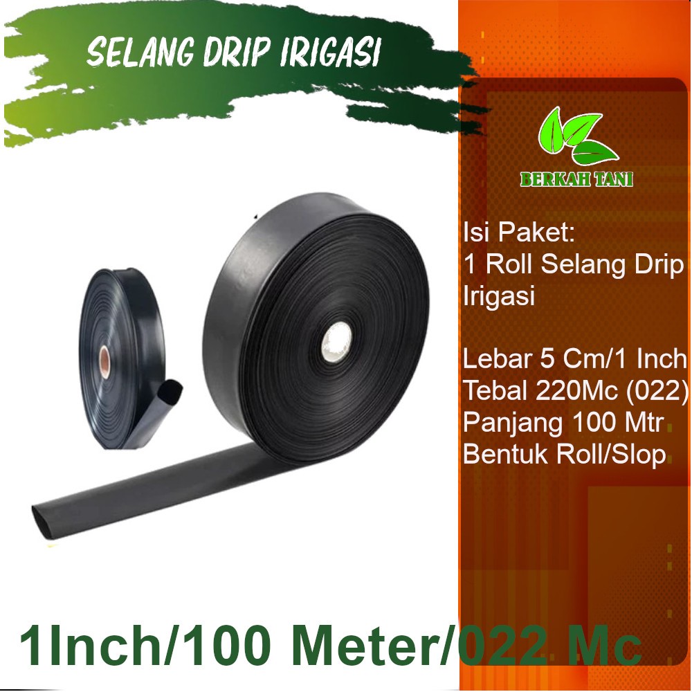 Jual Selang Drip Selang Irigasi Selang Sawah Hitam 1 Inch 1 Dim 100 ...