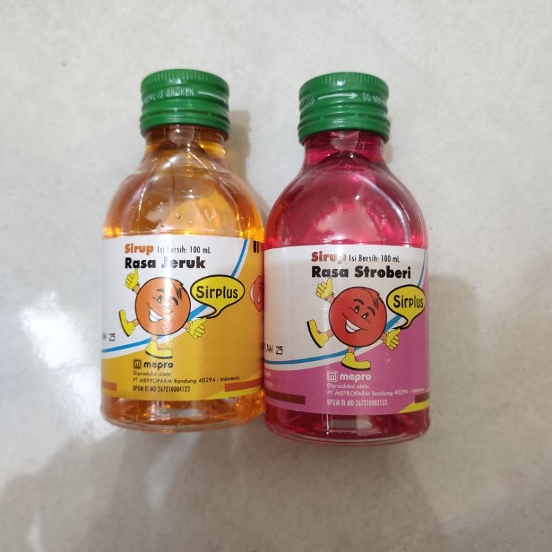 Jual Sirplus Sirup Rasa Strawberry/Jeruk Isi 100ml | Shopee Indonesia