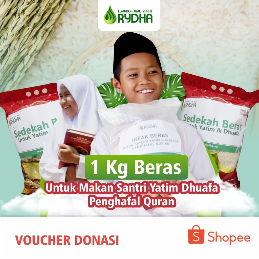 Jual LAZ RYDHA - 1 Kg Beras Untuk Santri Yatim Dhuafa Penghafal Quran ...