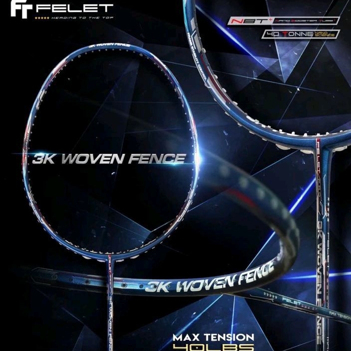 Jual RAKET BADMINTON FELET 3K WOVEN FENCE 40LBS ORIGINAL | Shopee Indonesia