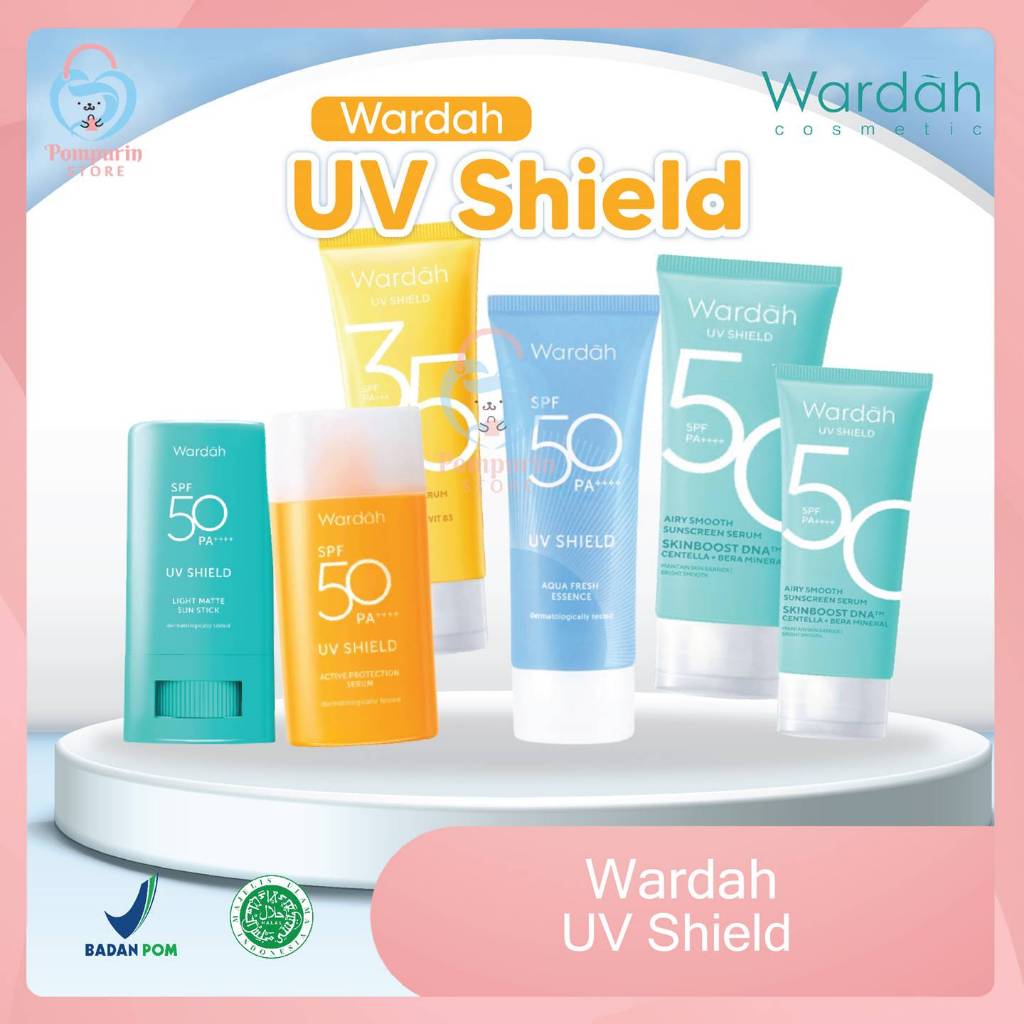 Jual Wardah Sunscreen Series Uv Shield Airy Smooth Spf Aqua Fresh