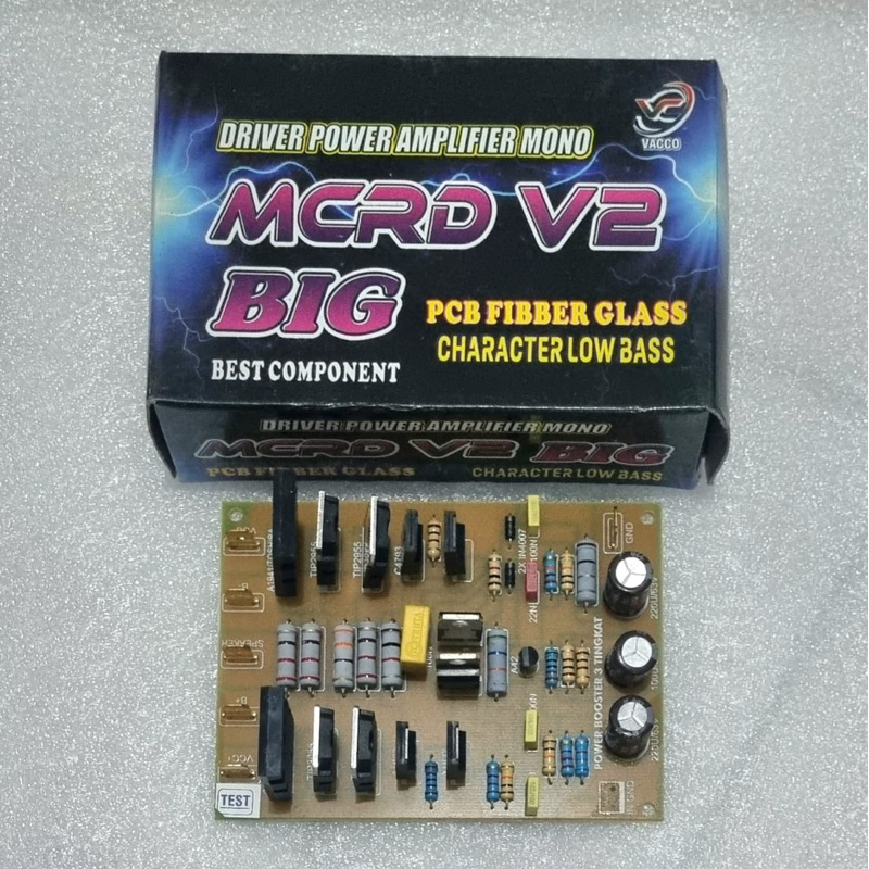 Jual KIT Driver MCRD V2 BIG Low Sub Booster 3 Tingkat Fiber VC | Shopee
