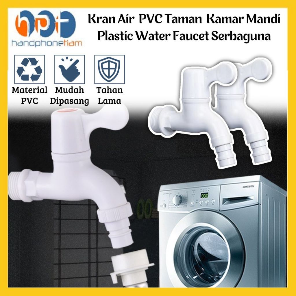 Jual Kran Taman Pvc Model Engkol Plastik Untuk Tembok Kamar Mandi