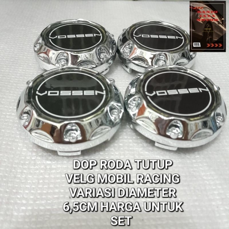 Jual DOP RODA TUTUP VELG MOBIL RACING VARIASI LOGO VOSSEN DIAMETER 6 ...