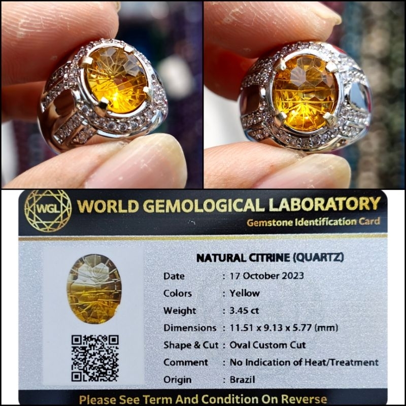 Cincin citrine deals