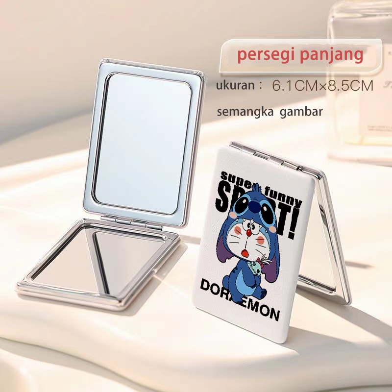 Jual cermin siswa Cermin mini Cermin Tipis dan ringan Lipat Kartun